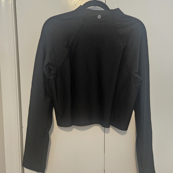 Athleta NWT Interval Mock Neck Top Black - Picture 5 of 5